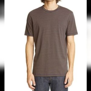 A.P.C Diego Pinstriped T-shirt Marine Men's Small